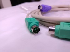 PS2 KEYBOARD MOUSE 6 FT MALE-TO-MALE PS2 CABLE KVM