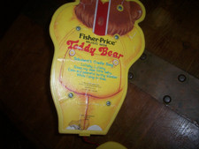 Vintage 1981 Fisher Price Yellow Honey Teddy Bear Music Box Crib Toy Pull String