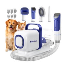 Dog Grooming Kit with Vacuum, All-in-One Pet Grooming Vacuum for Do... Fast Ship