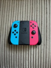 Genuine Nintendo Switch Joy-Con Controller Pair - Neon Blue & Neon Red - Tested