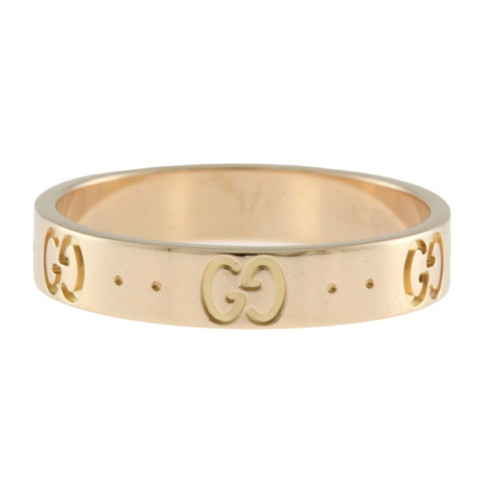 Bague Gucci Icône Or Rose Or Bijoux Authentique