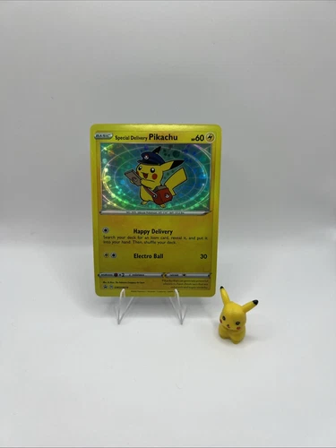 CUSTOM MADE Special Delivery Pikachu SWSH074 Decent Quality Near Mint READ
