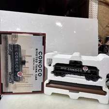 K-Line Conoco General Purpose Riveted Tank Car Limited Edition Coin Bank & Base
