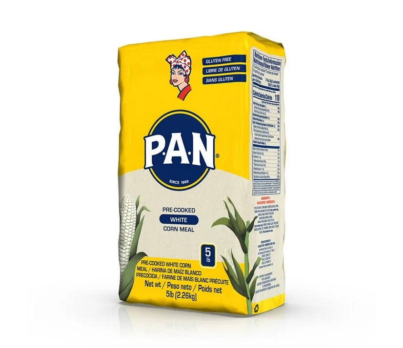 PAN Precooked White Corn Meal 5 lbs &ndash; Harina Blanca for Arepas