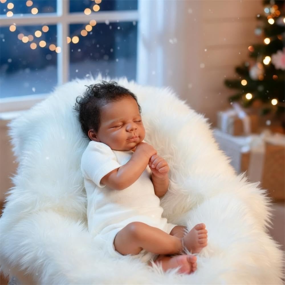 Black 18 Inch,realistic African American Reborn Doll