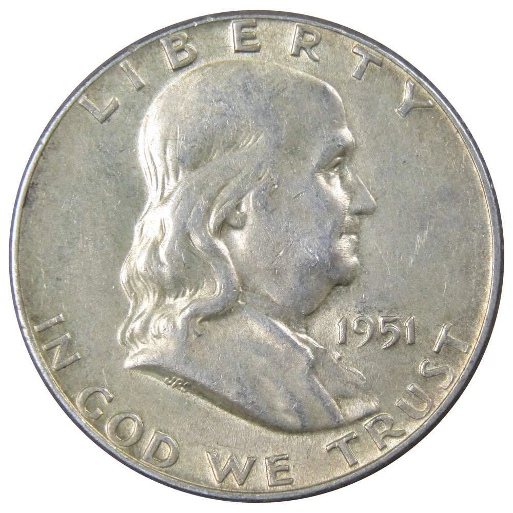 银色au 50 分级富兰克林半美元硬币(1948-1963) | eBay