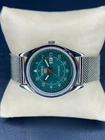 Vintage Refurbished Blue Seiko Automatic Day/Date Japan Men's Wrist Watch