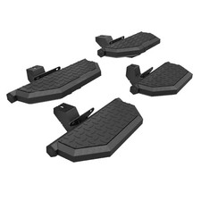 Powder Coated Black Running Boards Heavy Duty 4 Door Step Bars for Off Road