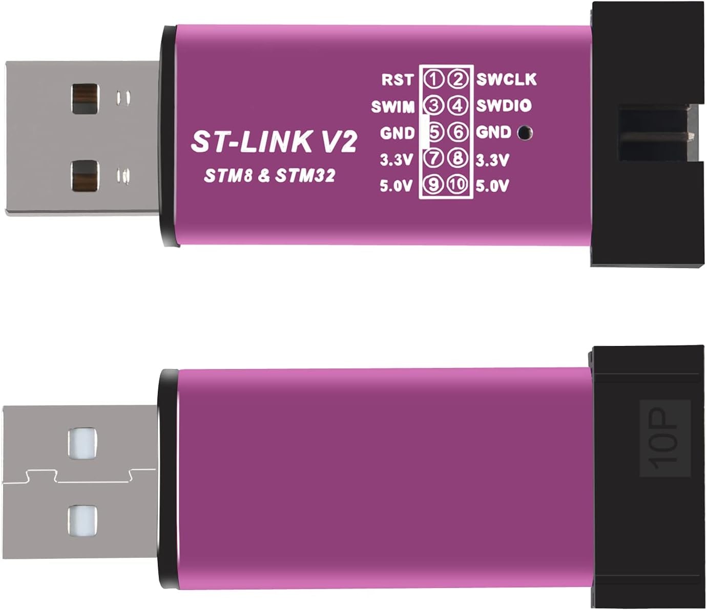 1PCS ST-Link V2 Emulator Downloader Programmer STM32F103C8T6 STM8 STM32 with Cab