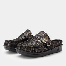 Alegria Women's Brigid BRI-6533 Twilight Bloom Buckle Moc-Toe Clog - Stock