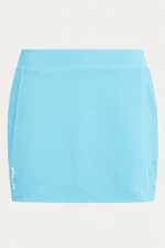RALPH LAUREN RLX Solid Aim Light Aqua Blue /Pale Golf Skort Skirt Womens Sz M