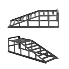 2x Grau  Auffahrrampe Rampe PKW 265er Räder extra breit 2000 kg pro Paar