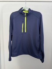 Zero Restriction Quarter-Zip Pullover L  Navy Windproof Golf Layer