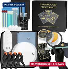 Card Care Clean Kit,17-in-1 Card Cleaning and Polishing Restoration Kit, Trading