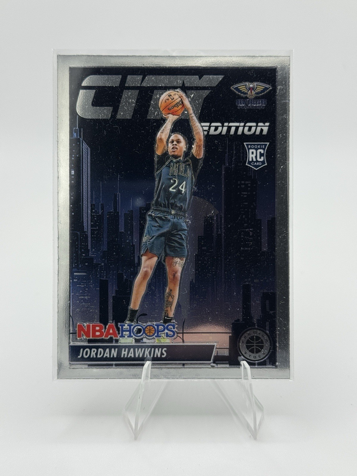 2023-24 Panini Nba Hoops Premium Stock - City Edition Jordan Hawkins #7  (RC)