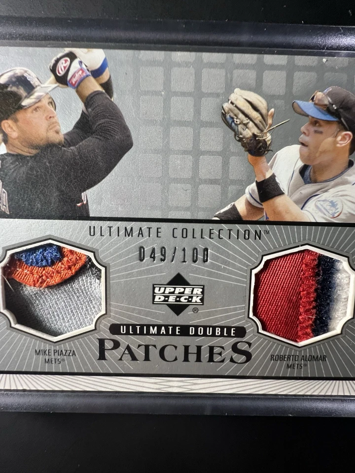 ROBERTO ALOMAR MIKE PIAZZA 2002 ULTIMATE COLLECTION DOBLE PARCHE/100 SP Foto 4 de 4