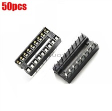 50Pcs Dip Socket Pcb Mount Connector 18-Pin Dil Ic New tl