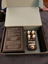 Electro Harmonix Oceans 3-Verb Digital Reverb Mini Guitar Effect Pedal + Box/PSU