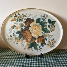 Keswick Vintage Floral Fibreglass 50cmx37cm Tray 