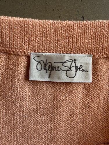 Vintage St. John Marie Knit Skirt Peach Saks Fifth Ave Size 10 NEW! FLAW *** - Picture 7 of 8