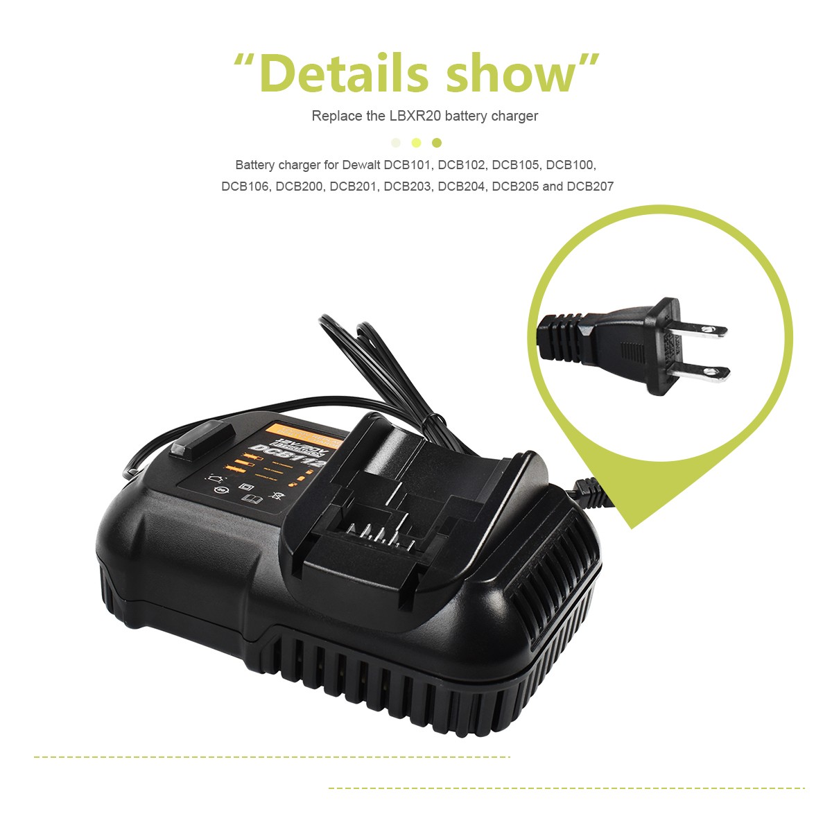 Battery Charger Dewalt Dcb120 Battery Pack 20V Max Battery