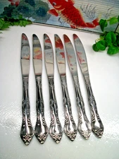 6   Everbrite  EVS10  Stainless Steel  Solid Handle Dinner Knives   Korea  XLNT