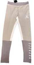 NWT AIR JORDAN PULLON LEGGINGS JUMPMAN LOGO GRAY YOUTH GIRLS XL 13-15 YEARS