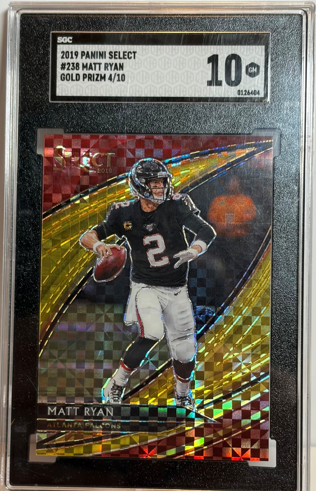 Matt Ryan #238 Football Cards 2019 Panini Select trading card — raw and PSA graded price guide