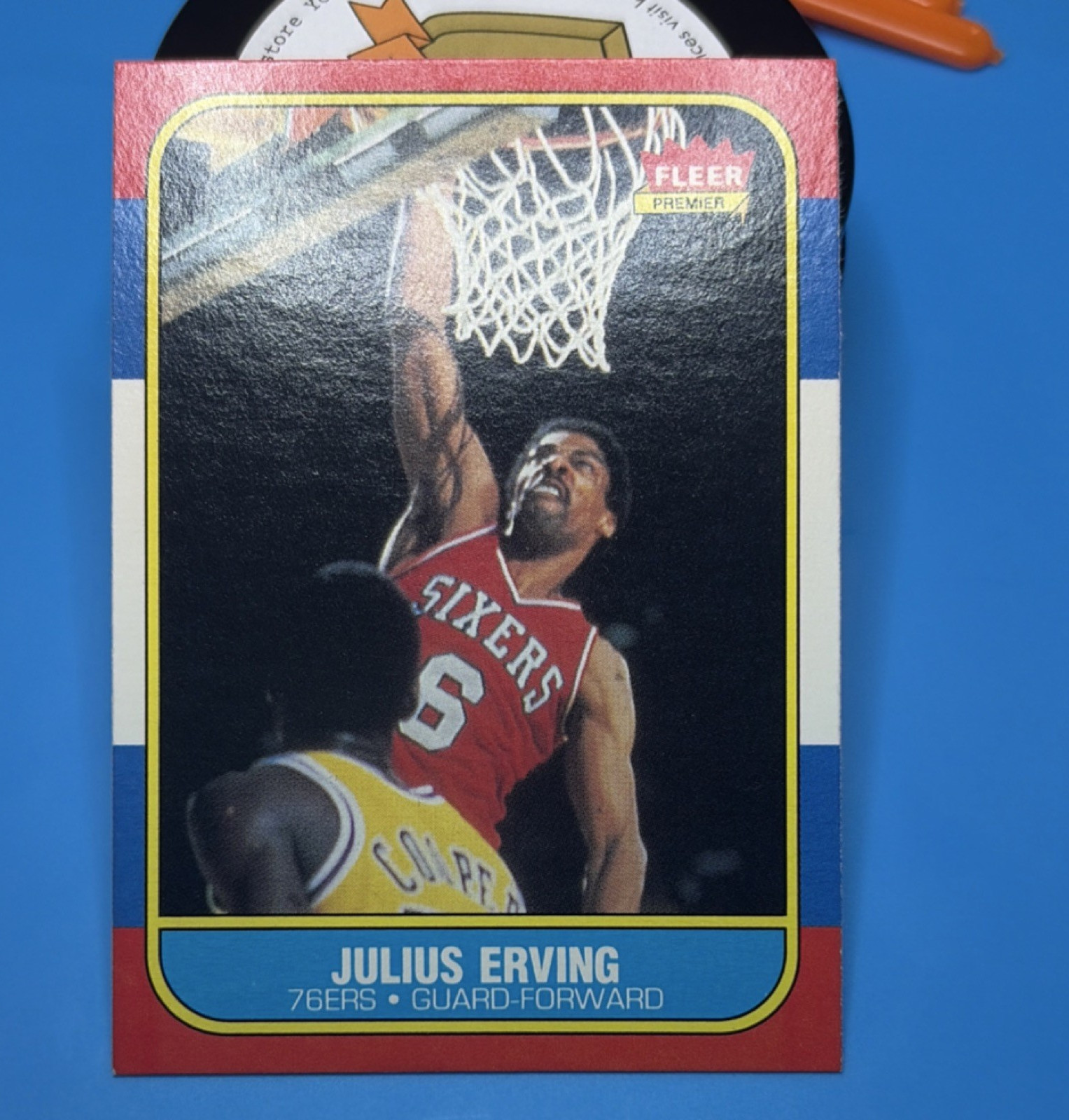 Fleer 1986-87 Julius Erving #31 🌟🌟🌟POLISHED AND READY FOR GRADING! 🌟🌟🌟
