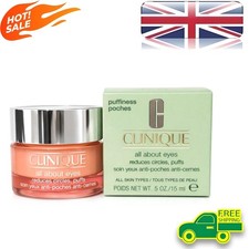 Clinique All About Eyes Eye Cream Reduces Circles & Puffiness 15ml UK HOT SALE