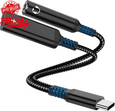 USB C to 3.5Mm Headphone and Charger Adapter, 2-In-1 USB Type C to Aux Au