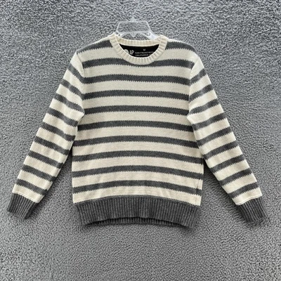 Pull GAP Wool-Blend Crazy Stripe - Manches Ballon, Rayures Vertes - Taille Medium - Occasion Très Bon état