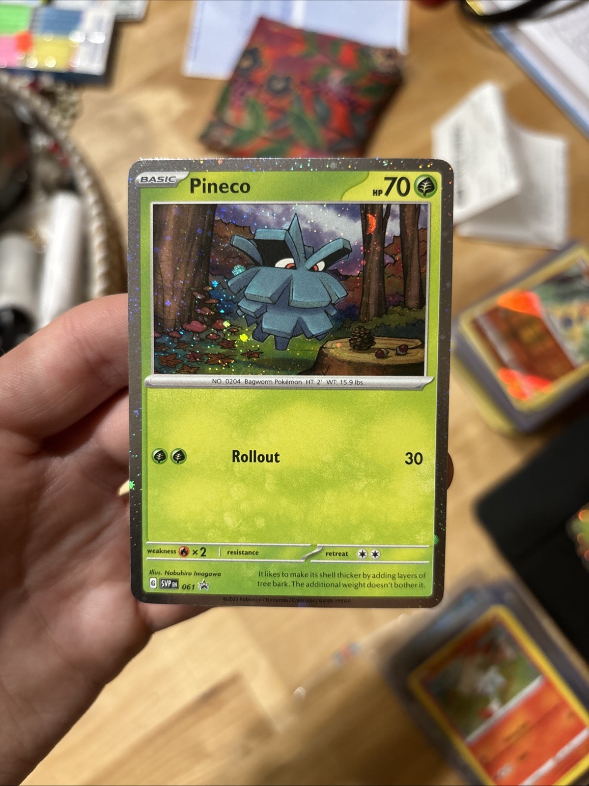 Pineco 061 Sv: Scarlet & Violet Promo Cards Holo • Pokemon Card