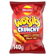 Wotsits Crunchy Sweet & Spicy Sharing Snacks Crisps 140g