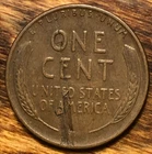 1941-D Lincoln Wheat Cent w/ Defective Planchet Fold Over Lamination Error