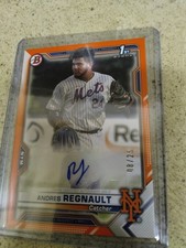 2021 Bowman - Paper Prospect Autographs Andres Regnault #PAPR-ARE Orange Border