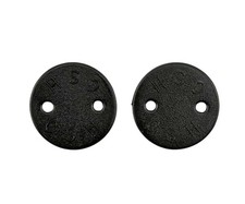 NOS CSH Crank Arm Caps – 2 Hole Threaded Dust Covers for Square Taper Crankset.