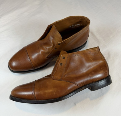 Allen Edmonds Mens 14 EEE Foxboro Leather Chukka Boot Dress Shoes USA Cap Toe