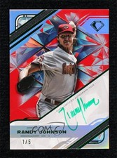 2025 Diamond Icons White Polychromatink Green Red 1/5 Randy Johnson Auto 1az7