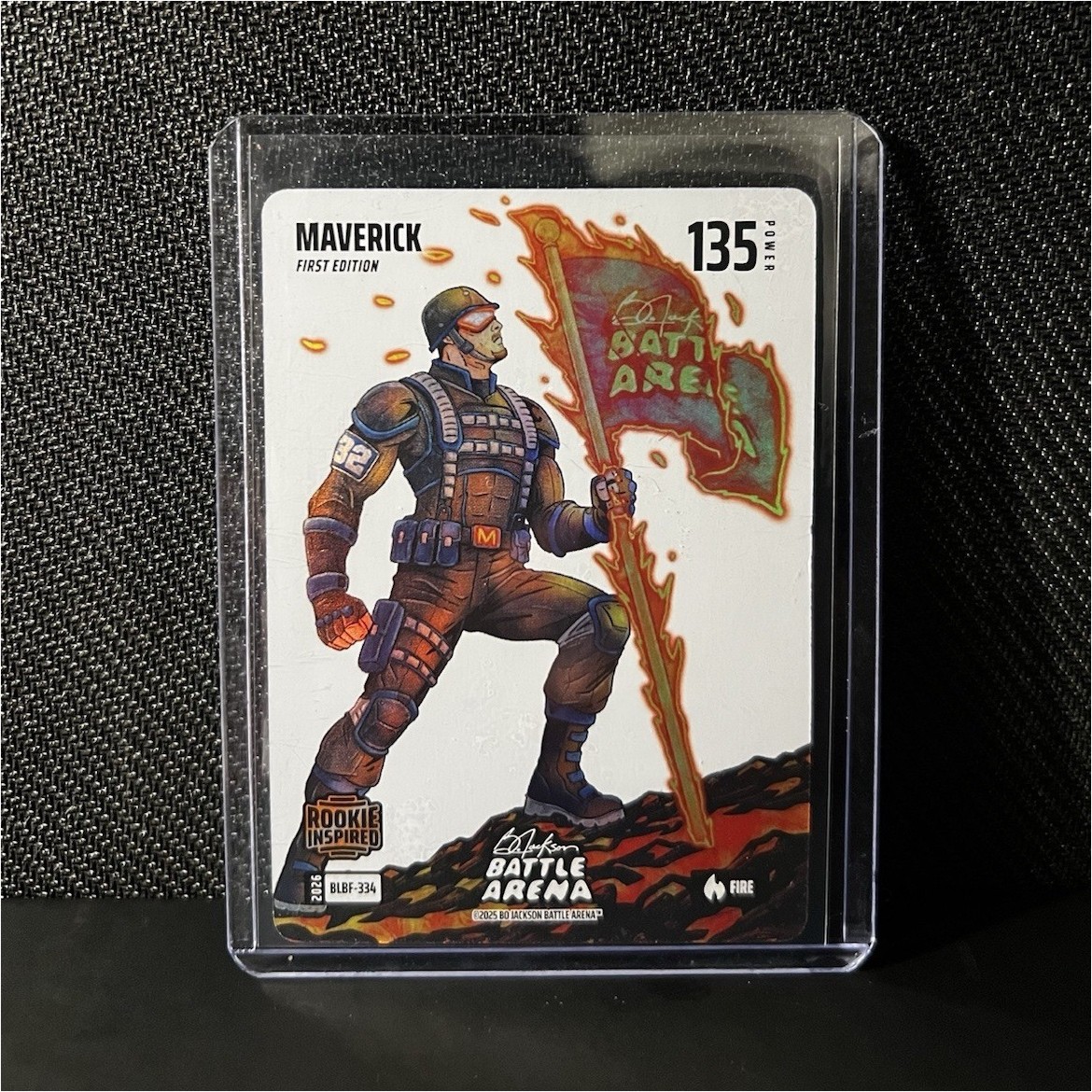 Maverick (Cooper Flagg) Bo Jackson Battle Arena — Fire Blizzy Battle Foil