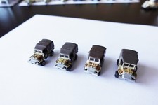 Lot of 4 Vintage Micro Machines M-37 Light Cargo Truck, loose