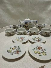 Vintage Grantcrest Japan Miniature Child’s Tea Set 12 Pcs MCM Great condition