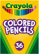 Crayola Pre-Sharpened Colored Pencils Set, 36 Count, for All Ages