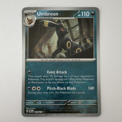 Umbreon 059/131 Poke Ball Pattern Rare - Prismatic Evolutions - Pokemon TCG