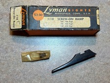 Lyman No. 18c Sight Ramp New Old Stock .250 High