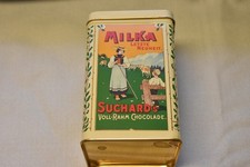 alte Blechdose Cacao Suchard  Dose  Vintage mit Werbung für Milka =66