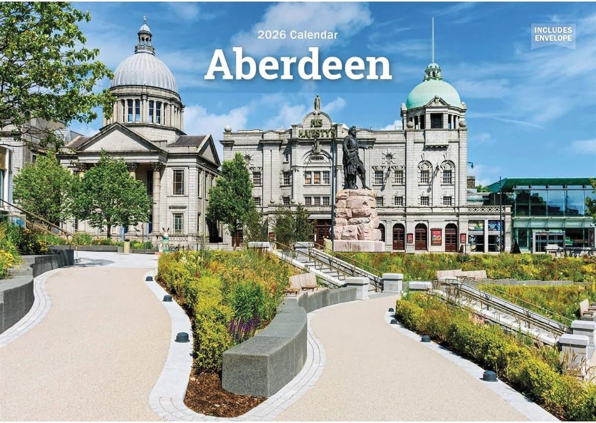 Aberdeen 2026 A5 Wall Calendar – Scenic Scottish Photography, Monthly Planner