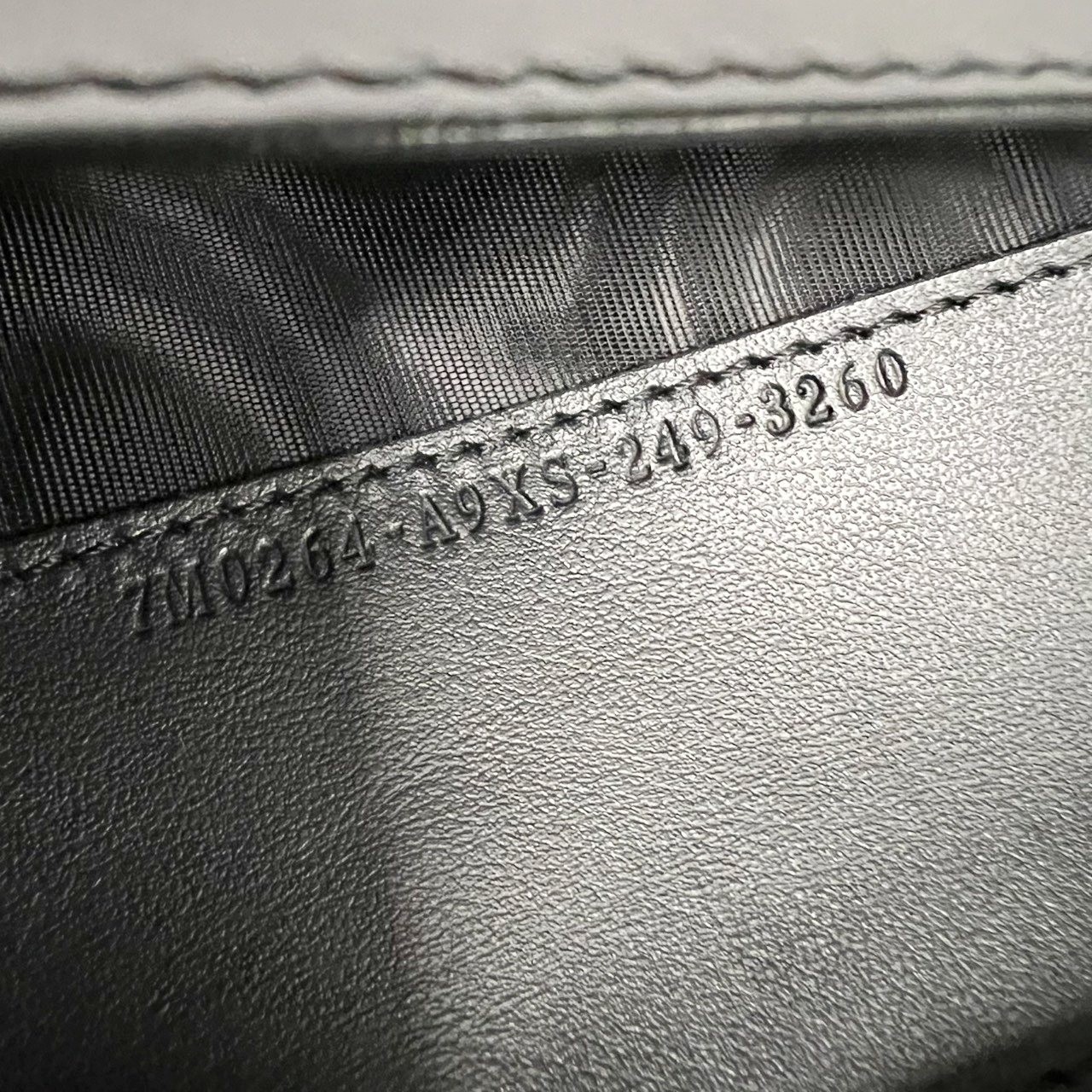 FENDI 7M0264 Long Wallet Continental FF Logo And Zucca Pattern Gray Fabric thumbnail 14