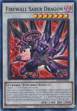 Yugioh! Firewall Saber Dragon - ALIN-EN038 - Super Rare - 1st Edition Near Mint,