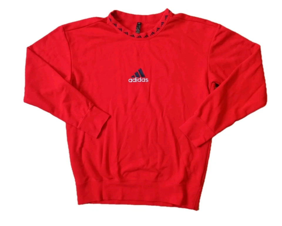 Adidas Originals Sweatshirt Retro wie EQT Equipment Style rot Icon Crew Sz. L - Bild 1 von 4